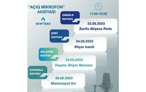 “Açıq mikrofon” daha 4 rayonda keçiriləcək