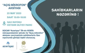 Sahibkarlarla növbəti görüş Qax rayonunda keçiriləcək