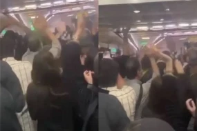 Tehran metrosunda molla rejiminə qarşı etiraz aksiyası keçirildi - VİDEO