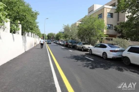 Paytaxtın Nərimanov rayonunda İsa bulağı küçəsi təmir olundu - FOTOLAR