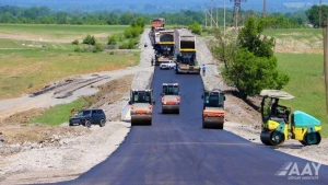 M-5 (17) - Kərimli avtomobil yolunun tikintisi son mərhələdə davam etdirilir - VİDEO+FOTOLAR