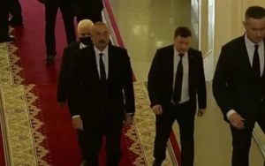 İlham Əliyev Kremldə - VİDEO