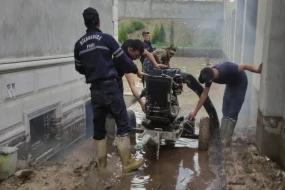 Sədərəkdə güclü yağış fəsadlar törətdi - VİDEO