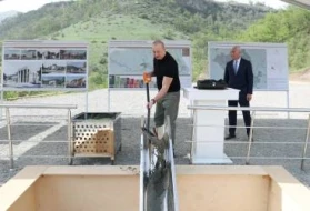 Laçının daha bir kəndinin təməli qoyuldu