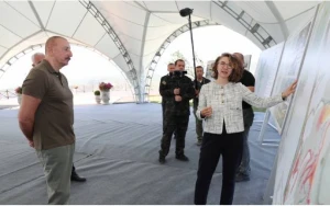 İlham Əliyevə Laçın şəhərinin Baş planı təqdim olundu - 