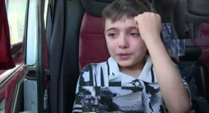 Laçına getmək üçün ağlayan uşağın görüntüləri - VİDEO