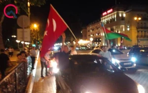 Ərdoğanın qələbəsinə görə Gəncədə coşqulu anlar yaşandı - Video