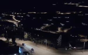 Laçının möhtəşəm gecə görüntüsü - VİDEO