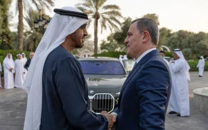 Ceyhun Bayramov BƏƏ Prezidenti ilə görüşdü - FOTO