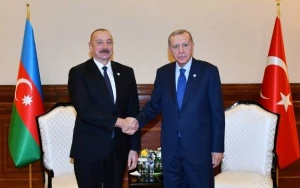 İlham Əliyevlə Ərdoğanın görüşü başladı - FOTOLAR