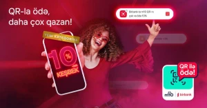 Birbank-da m10 QR kodunu çək və ödə, 10%-dək keşbek qazan 