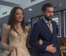 Xalq artistinin qızının nişanından ilk kadrlar - Video