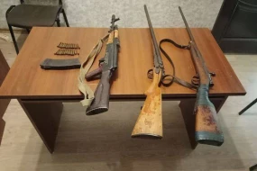 Şirvanda silah-sursat tapıldı