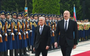 İraq Prezidentinin rəsmi qarşılanma mərasimi oldu 