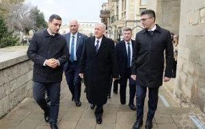 İraq Prezidenti İçərişəhərdə - FOTOLAR