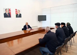 Vüqar Əhmədov Şabranda vətəndaşları qəbul etdi - FOTO