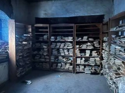 Ermənilər kitabxananı silah anbarı kimi istifadə edirmiş... 