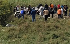 İçində 5 qadının olduğu “Porsche” aşdı - VİDEO