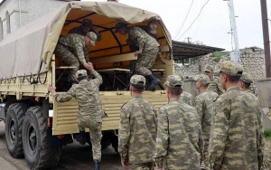 Bir qrup hərbi qulluqçu ordudan tərxis olundu - FOTOLAR