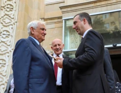 ADU-nun rektoru Kamal Abdulla Serbiya Milli Assambleyasının sədri ilə görüşdü - FOTOLAR