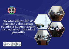 Vətəndaşlara ödənişsiz hüquqi yardım və mediasiya xidmətləri göstərildi - FOTOLAR