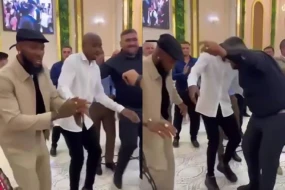 \"Qarabağ\"ın legionerləri Azərbaycan toyunda rəqs etdilər - VİDEO