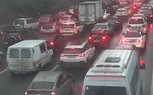 Bakıda bu yollarda tıxac var - SİYAHI