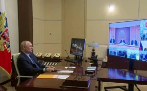 Putin Azərbaycan sərhədinədək olan yolun açılışında iştirak etdi