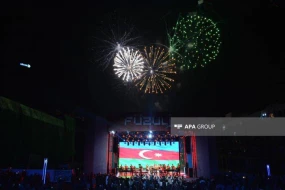 Füzuli Şəhəri Günü ilə bağlı atəşfəşanlıq oldu