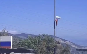 Sülhməramlıların o postu da ləğv olundu, bayraq endirildi - VİDEO