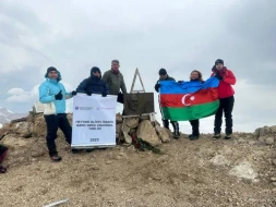 “Heydər zirvəsi”nə yürüş təşkil edildi - FOTOLAR