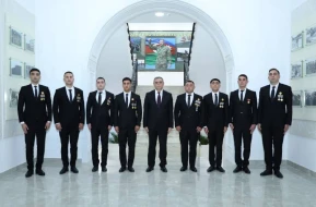 Vətən müharibəsi iştirakçıları Dövlət Xidmətində həqiqi hərbi xidmətə qəbul olundu - FOTOLAR