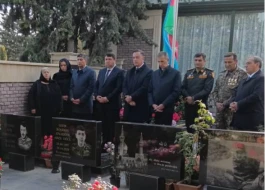 44 günlük Vətən müharibəsi şəhidi Afiq Qulamlının əziz xatirəsi yad olundu - FOTOLAR