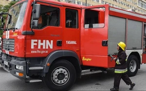 Bakıda yaşayış binasında YANĞIN