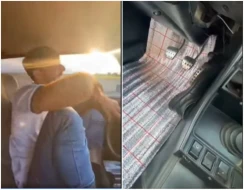 Azərbaycanda magistral yolda \"ölüm oyunu\" oynayan gənclər - ANBAAN VİDEO