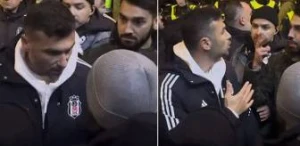 Məğlubiyyətdən sonra \"Beşiktaş\" azarkeşləri otelin önünə yığışdı – Video