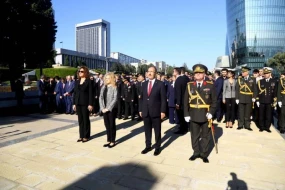 \"Türk şəhidliyi\" abidəsi və Şəhidlər xiyabanı ziyarət olundu - FOTO