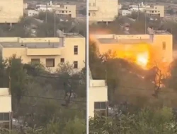 \"HƏMAS\" liderlərindən olan Al-Arurinin EVİ PARTLADILDI - ANBAAN VİDEO