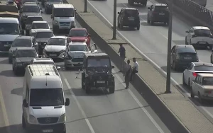 Bakıda qəza sıxlıq yaratdı 