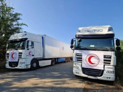 Ərzaq yükü 8 gündür Ağdam-Əsgəran-Xankəndi yolunda gözləyir - FOTO