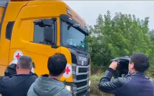 Ağdam - Xankəndi yolu açıldı - Tarixi an +  VİDEO