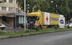 “Ərzaqdolu maşın Xankəndiyə çatıb, yüklər boşaldılır” 