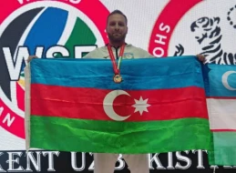 Azərbaycanlı karateçi dünya çempionatında birinci yerə çıxdı - FOTOLAR