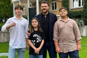 Emin Ağalarov övladları ilə bağlı paylaşım etdi
