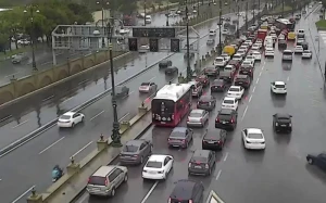 Bakıda bu yollarda tıxac var - SİYAHI