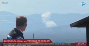 Canlı yayım zamanı ermənilərin mövqeləri darmadağın edildi – ANBAAN VİDEO