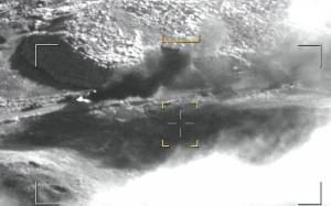 Ermənistanın hərbi kolonlarına dağıdıcı zərbələr endirildi - VİDEO