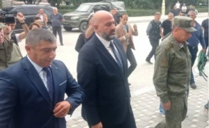 Qarabağın erməni sakinlərinin nümayəndə heyəti Yevlaxda - CANLI