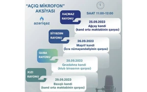 Daha 4 rayonda “Açıq mikrofon” aksiyası keçiriləcək