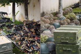 Qarabağda silah-sursatlarının müsadirəsi davam edir - FOTO